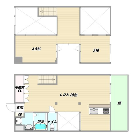 大阪市淀川区西三国１丁目の賃貸マンションの間取り
