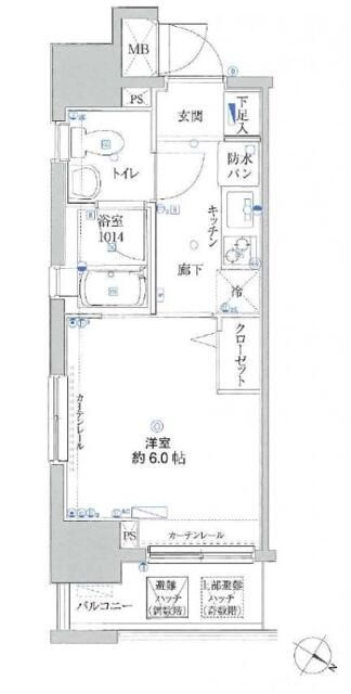 リクレイシア・コルテ川崎元木の間取り