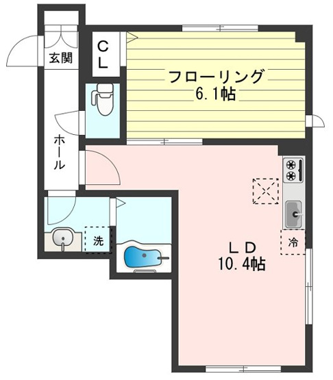 【間取り】 | ミドルフィールド羽衣町