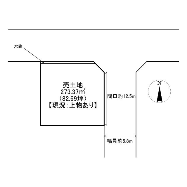 たつの市揖西町南山1丁目　売土地の土地図