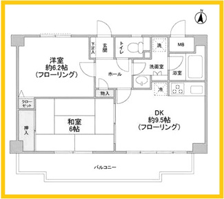 【間取り】 | クリフサイド中川