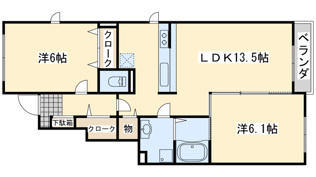 【間取り】 | サン・メゾン日根野
