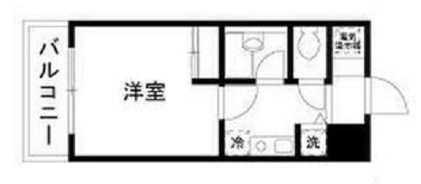 Urban　Link蒲田の間取り|間取り　1Kバストイレ別