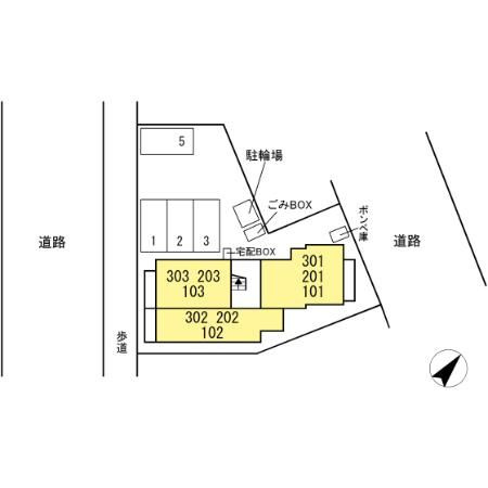 ヴィアルCITY市道の区画図