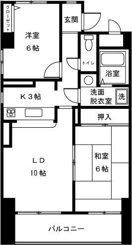 千石ヒルズレジデンスの間取り|間取りです。