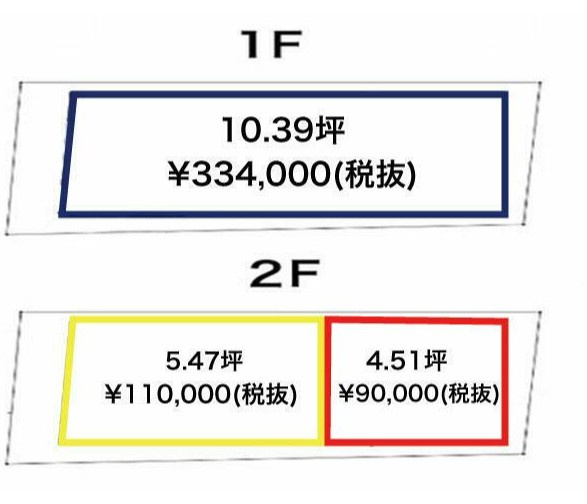 厚木市中町３丁目の店舗の区画図