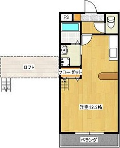 サニーフラット瑞穂の間取り
