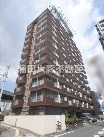 ニックハイム大森海岸の外観|1974年4月築　SRC鉄骨鉄筋コンクリート造地上13階建て総戸数92戸
東京都品川区南大井2丁目　JR京浜東北線大森駅徒歩10分、京急本線大森海岸駅徒歩5分