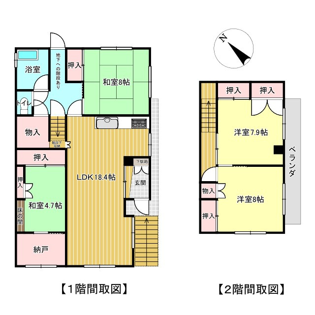 北見市東陵町２８番地５、２８番地１５　中古売家の間取り