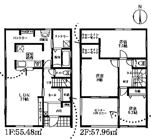 ●桜井市阿部　第5期　新築一戸建ての間取り|1号地