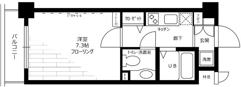 ステージグランデ市谷薬王寺の間取り|間取りです。