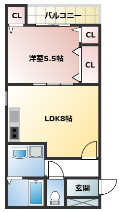 フジパレス門真浜町の間取り