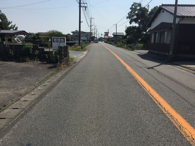 三潴郡大木町大字福土の売地の前面道路含む現地写真
