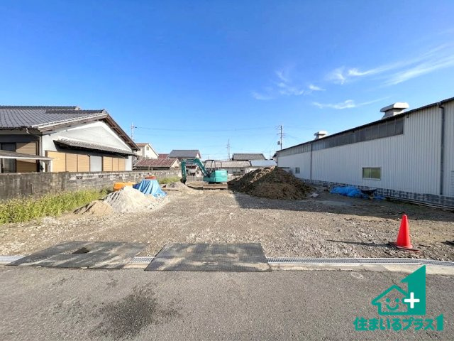 ●31(土)1(日)3(祝)現地案内可能！桜井市阿部　第5期　新築一戸建ての外観|現在はこんな感じです。完成までが待ち遠しいですね。