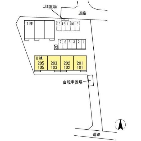 アクアヴィーテⅡの区画図