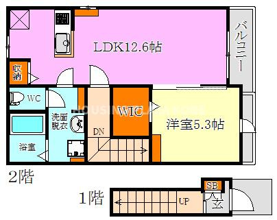 パルファン南落合０２の間取り