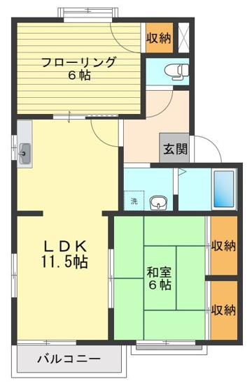 【間取り】 | メゾンシルクB