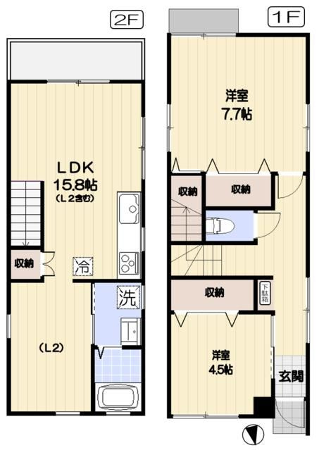 台東区寿４丁目戸建の間取り