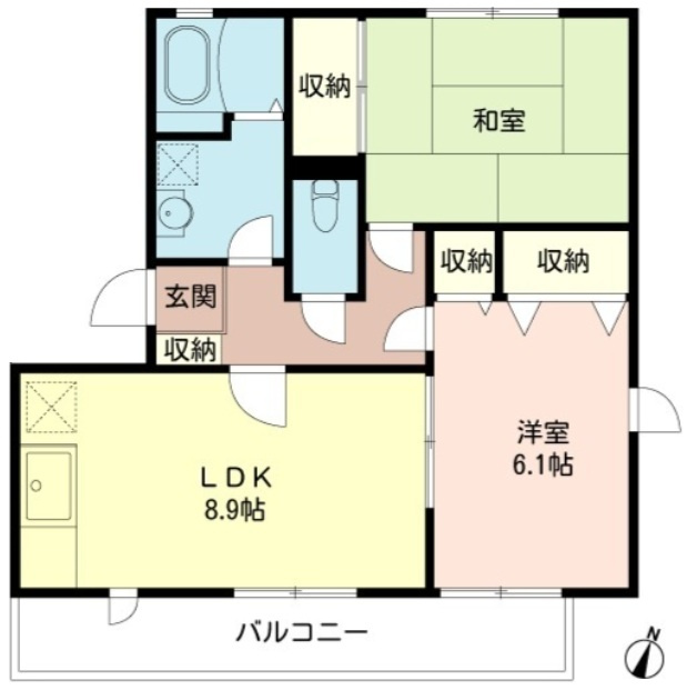 リベラ東久留米の間取り