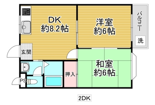 ハイムＭ＆Ｋの間取り