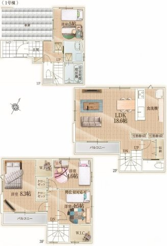福岡市博多区板付2期の間取り