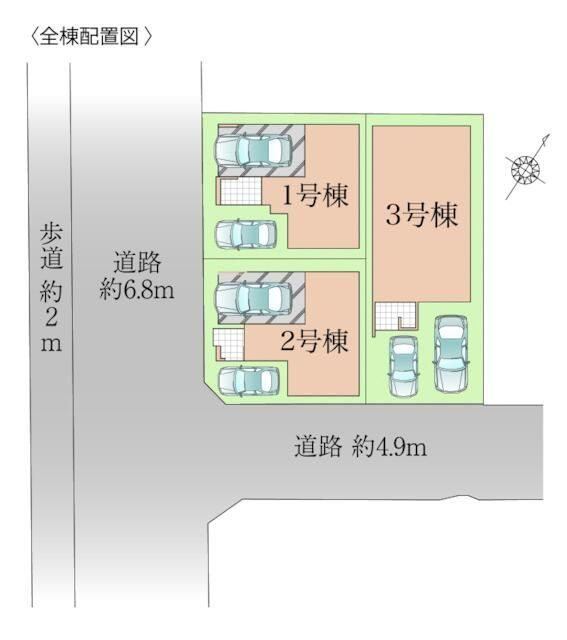 福岡市博多区板付2期の区画図