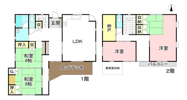 各務原市つつじが丘5丁目の間取り