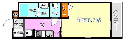 須磨南町ミオの間取り