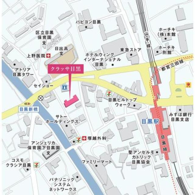 クラッサ目黒の地図