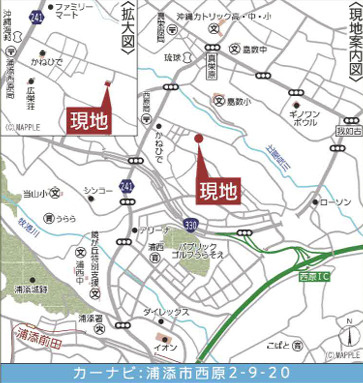 クレイドルガーデン浦添市西原第6【2号棟】の地図