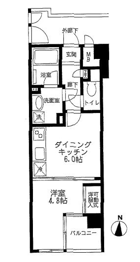 アエリア南青山の間取り