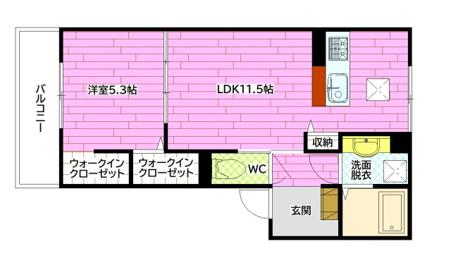 ルミナスSⅡの間取り