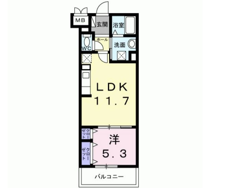 ソレアード志茂の間取り