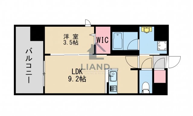 LANDIC PREMIUM O115　大楠小学校区の間取り|LANDIC　PREMIUM　O115