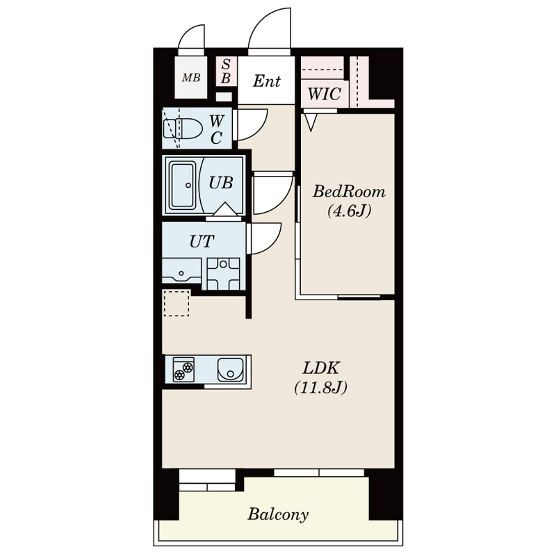 S-RESIDENCE六ツ門abreastⅠの間取り