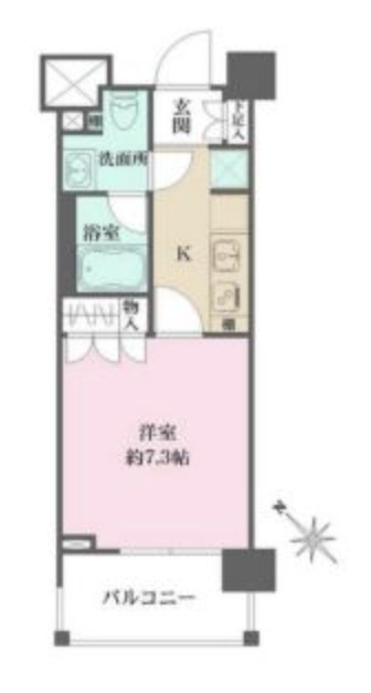 北区浮間３丁目の賃貸マンションの間取り