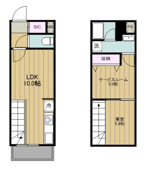 【間取り】 | パークキューブ大森山王
