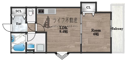 NAGAMORI新深江の間取り