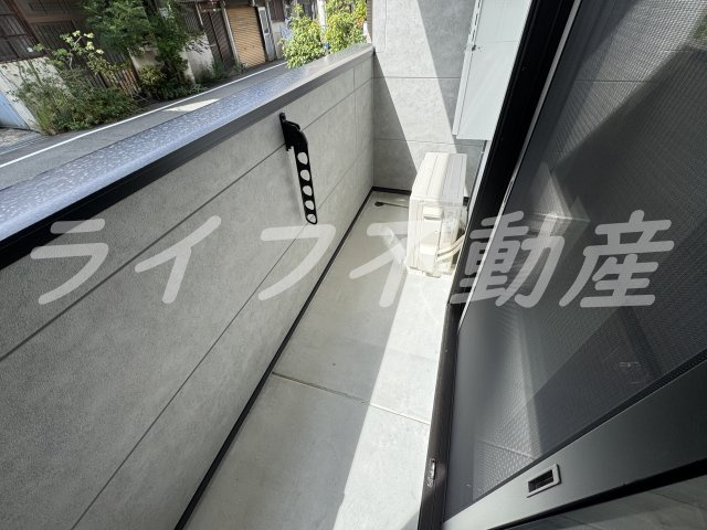 NAGAMORI新深江のバルコニー|落ち着いた時間を過ごせるバルコニーです