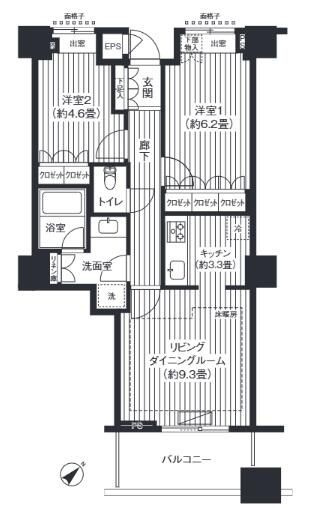 エアライズタワーの間取り