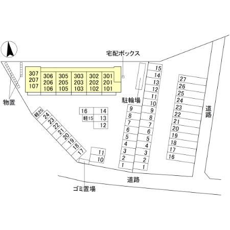 フローリッシュの区画図