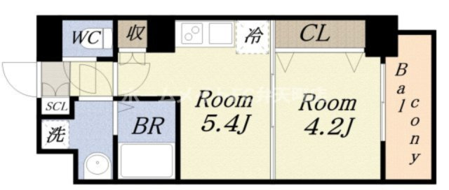【間取り】 | メルディア大正D.C.