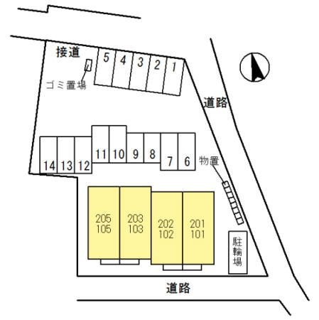 コーネル久方の区画図