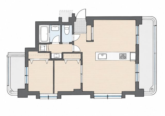 ライオンズマンション北22条の間取り