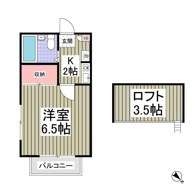 リブレス新河岸Ⅲの間取り
