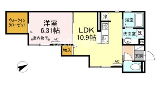 北区赤羽西４丁目の賃貸マンションの間取り