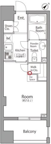 新品家具付きマンション中丸町6(KaGood東京)の間取り|※間取りと異なる場合は現状を優先します。