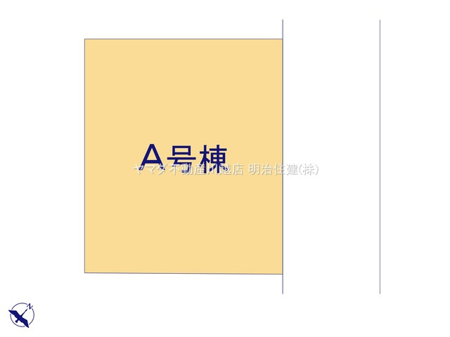 川越市今福705番　の区画図