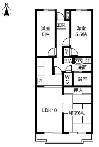 クレール壱番館の間取り