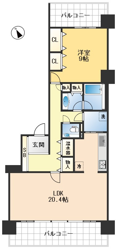 イトーピア千里万博公園の間取り